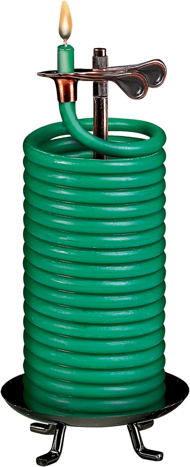 Candle by the Hour 80-Hour Horizontal Candle, Eco-Friendly Natural Beeswax