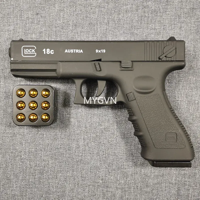 Automatic Shell Ejection Pistol Laser Version Toy Gun Blaster Model Props For A