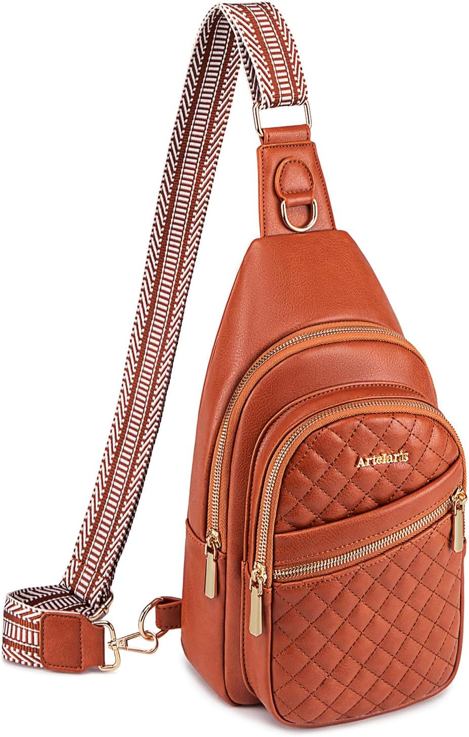 Atelaris Sling Bag for Women Leather Fanny Pack for Women Fashion Crossbody Bag