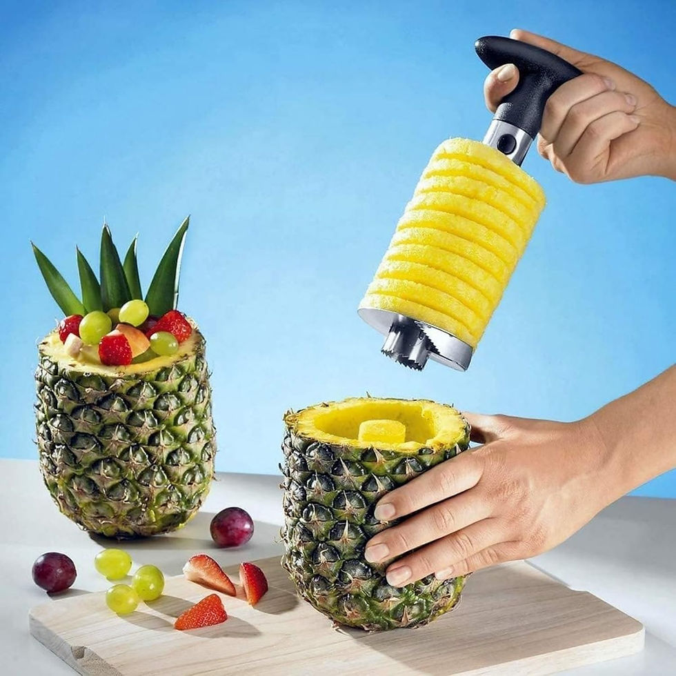 MIZOXY Pineapple Slicer - Stainless Steel, Durable Cutter and Peeler,