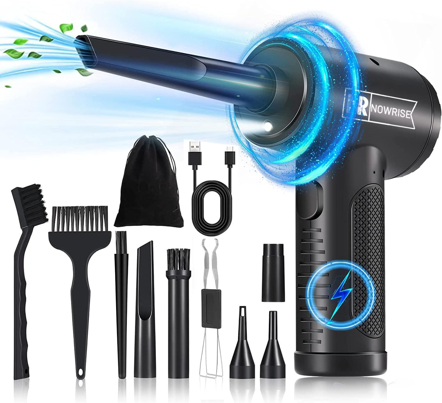 NOWRISE Compressed Air Duster with Keycap Puller