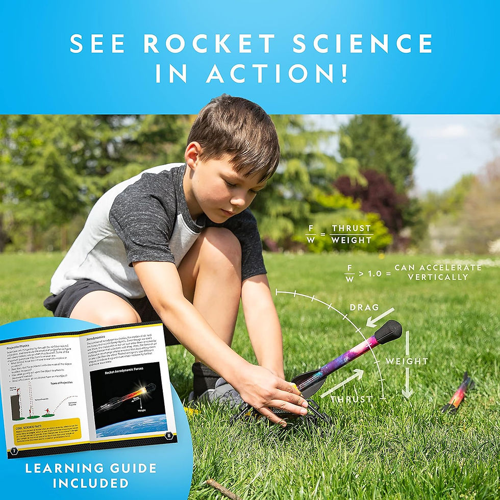 NATIONAL GEOGRAPHIC Air Rocket Toy Refill – Ultimate LED Rocket Collection