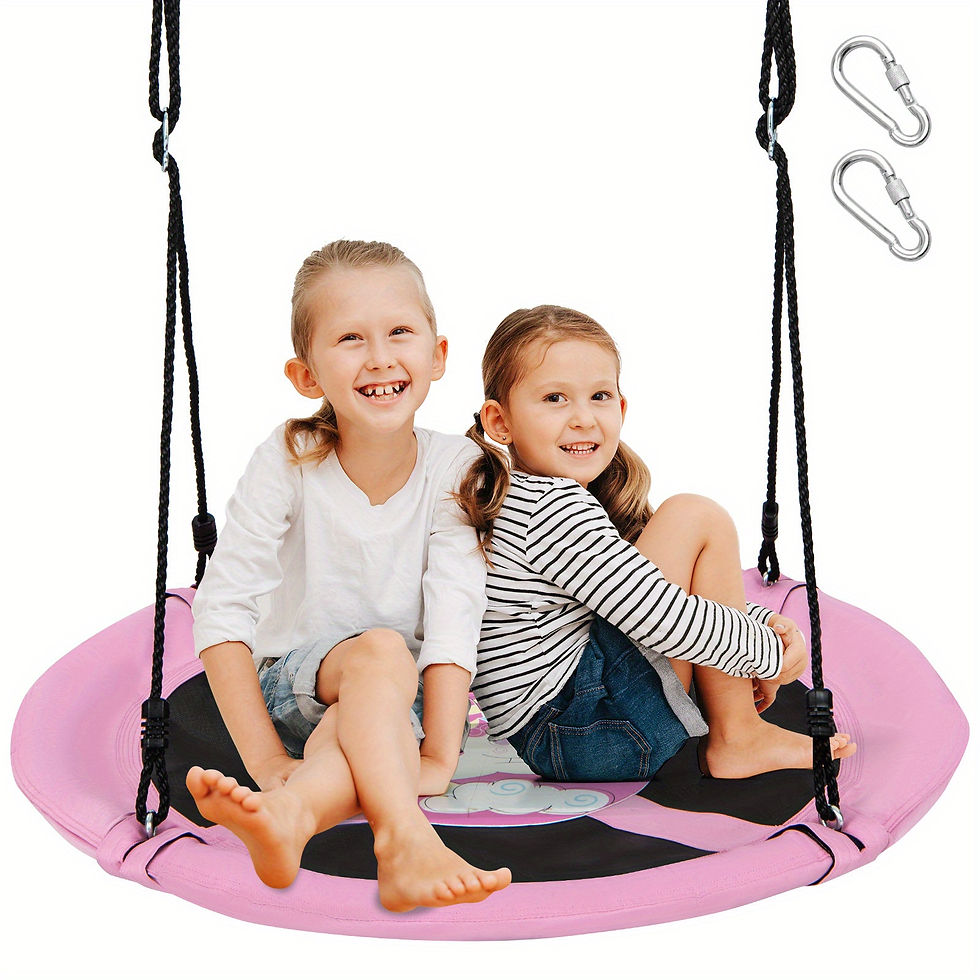 Kid Tree Swing Waterproof Flying Saucer Swing Seat Round Mat