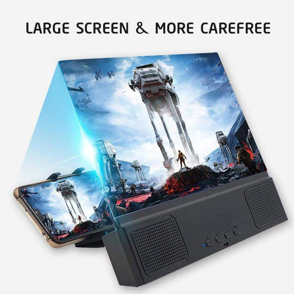 KISSCASE 12-inch 3D Large Screen Bluetooth Audio
