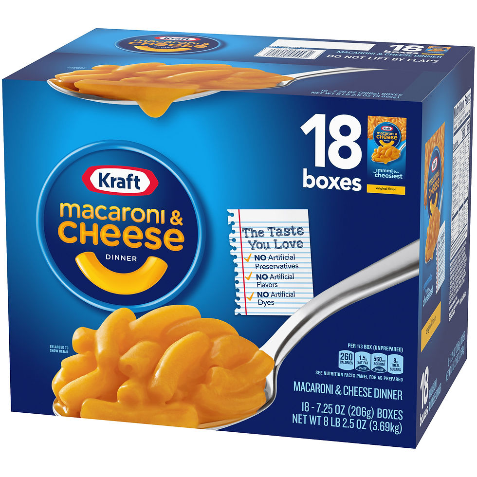 Kraft, Macaroni & Cheese Dinner, 7.25 oz, 18-Count