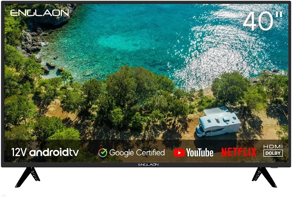 ENGLAON 40 Inch Full HD Smart TV with LED Android 11 12V Display with Built-in