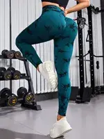 Seamless Peach Double Color Tie Dyed Yoga Tight