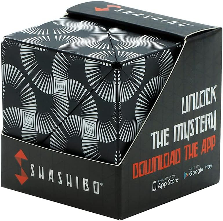SHASHIBO Shape Shifting Box - Award-Winning, Patented Fidget Cube w/ 36 Rare Ea