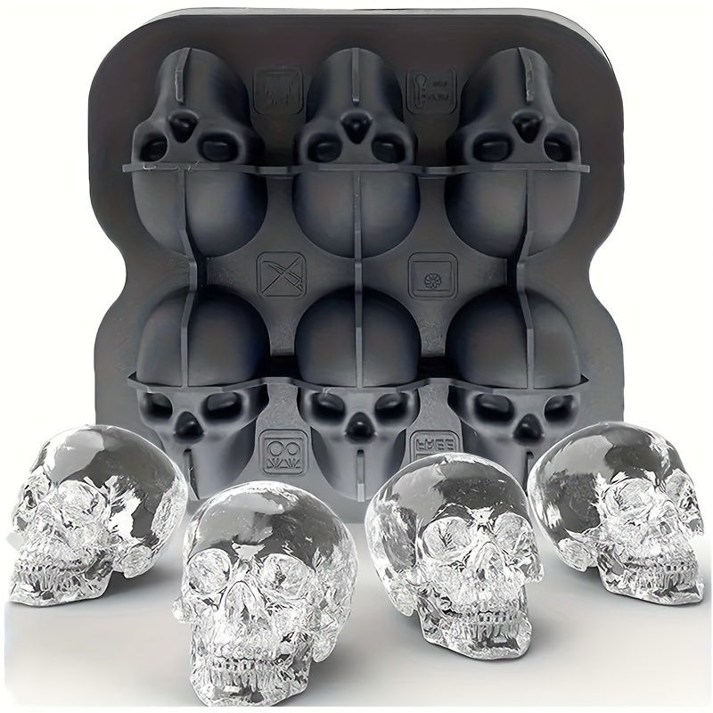 Ice Cube Mold, Silicone Skull Ice Cube Tray