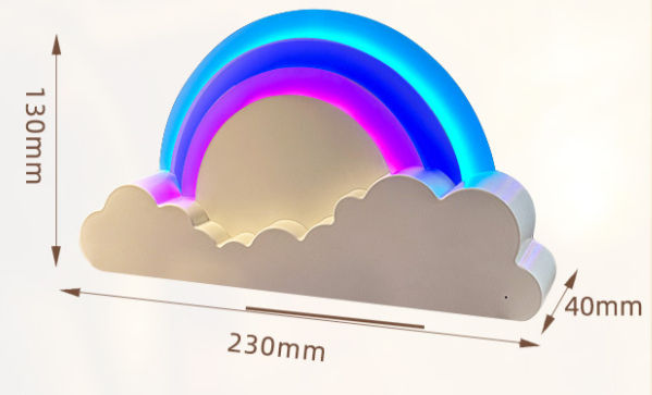 LED Rainbow Romantic Dream USB Rechargeable Desk Lamp