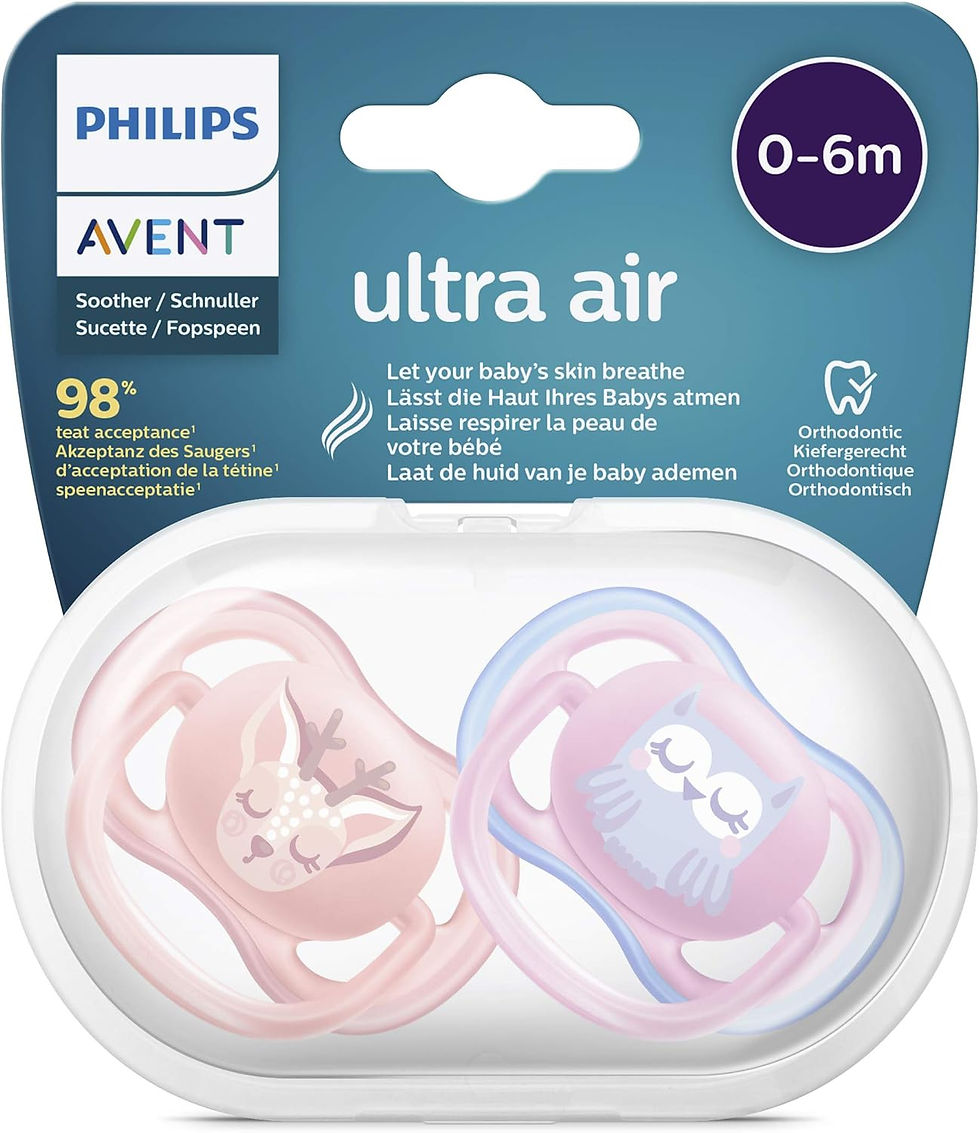 Philips Avent SCF085/01 Ultra Air Dummy 0-6 Months, Breathable Orthodontic, BPA