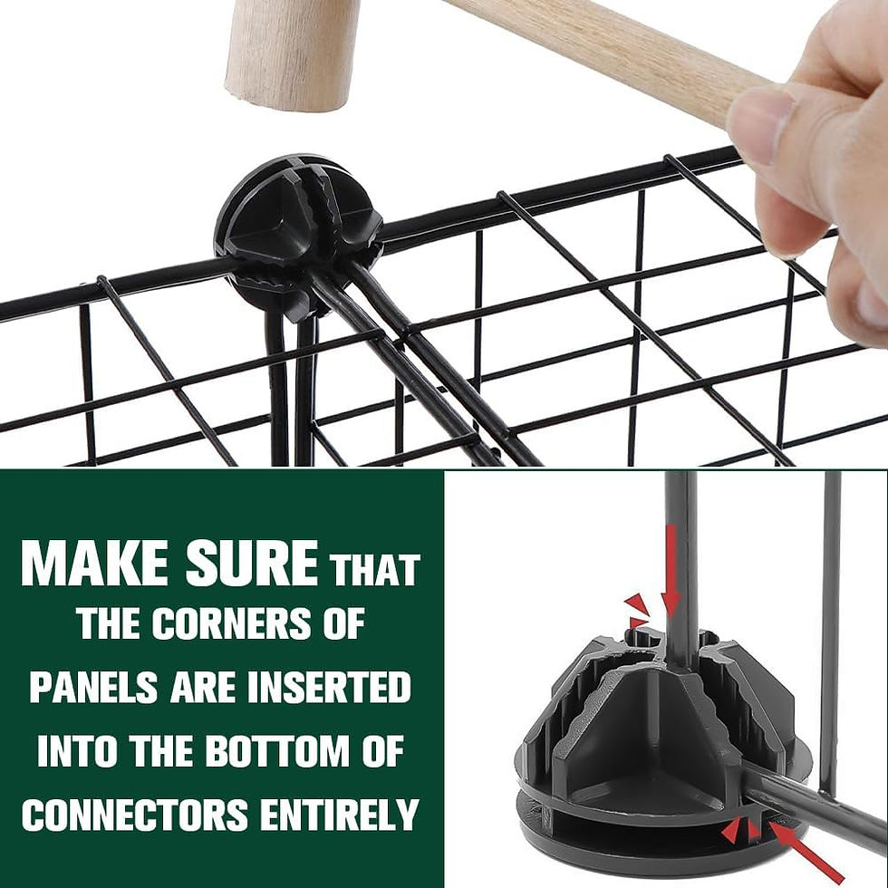 16 Panel Pet Playpen Foldable Small Animal Cage with Door Metal Pet Fence