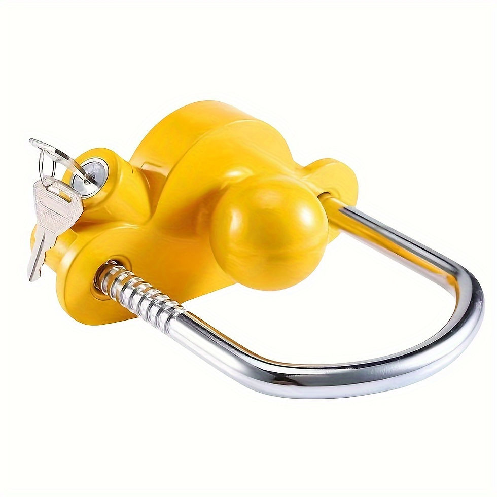 Heavy-Duty U-Shaped Anti-Theft Vehicle Lock - 850KG Tolerance, Powder Coated