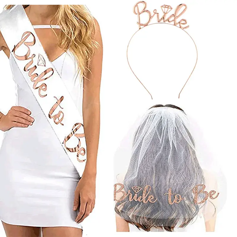 Bachelor party bride's crown headband