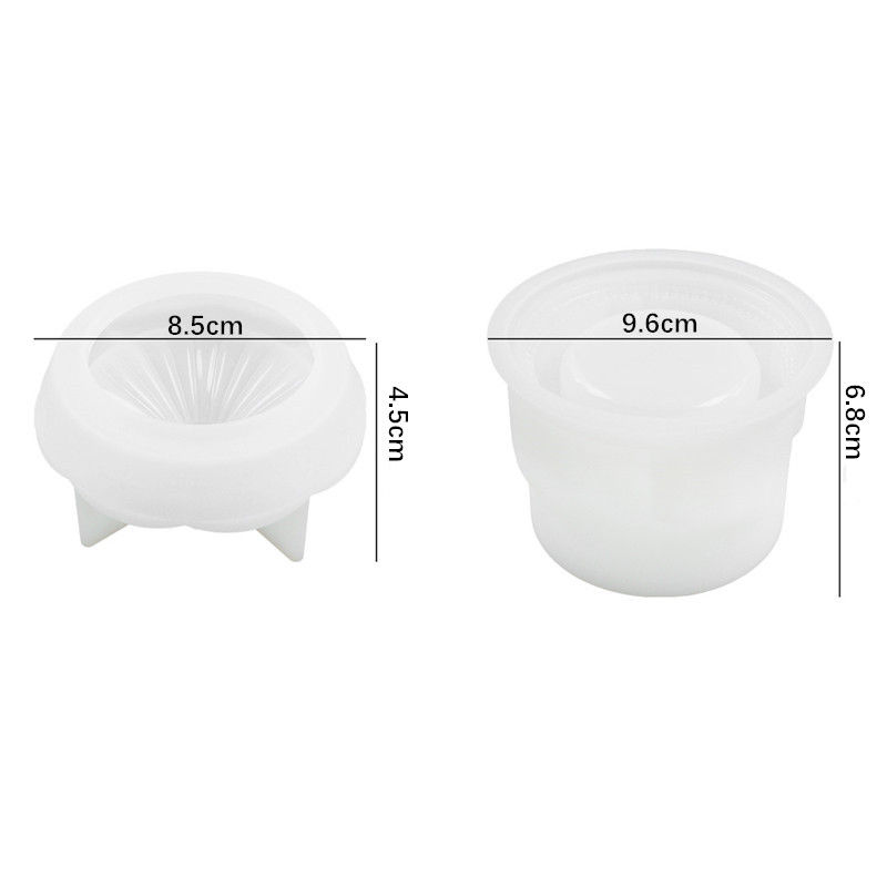 DIY Crystal Epoxy Resin Mold Carousel Storage Box Storage Tank Mirror Silicone