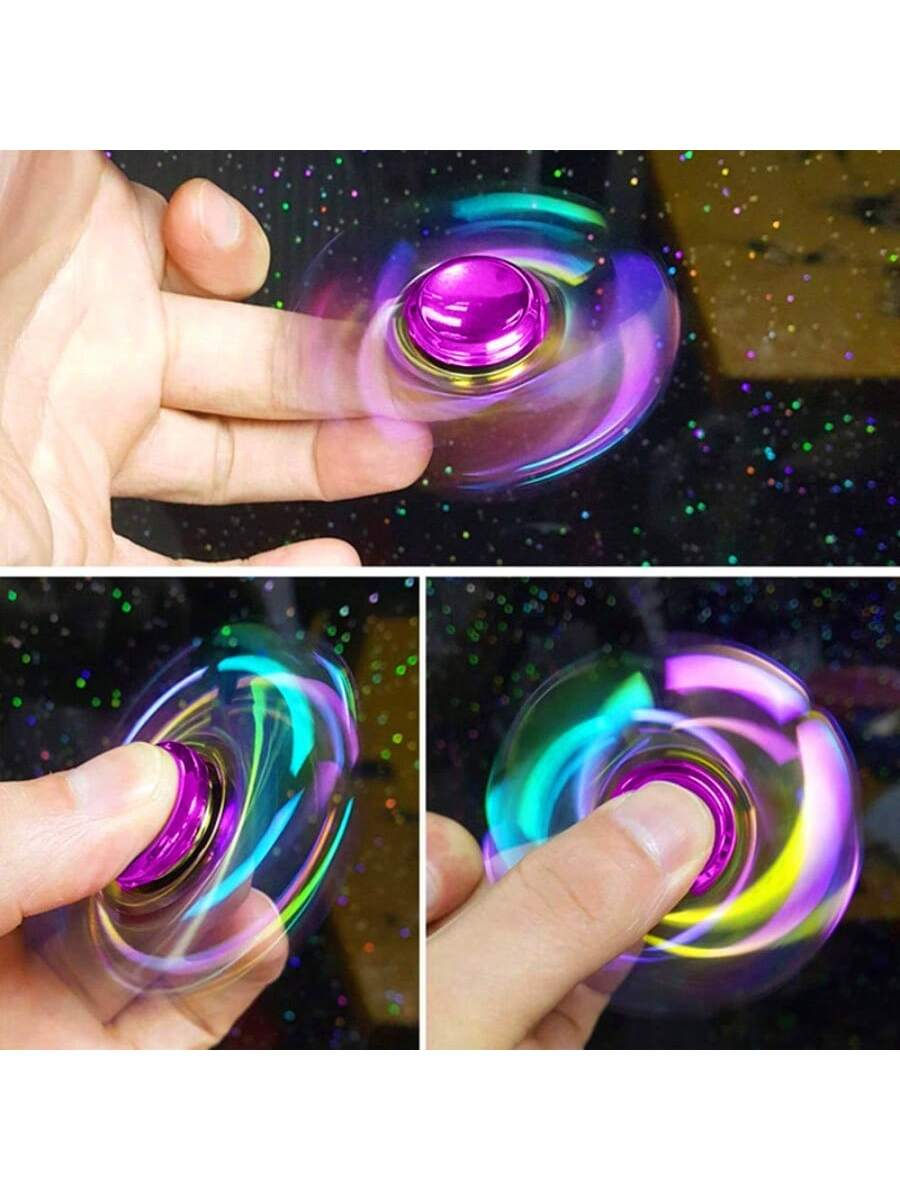 Rainbow Metallic Hand Spinner Colorful Finger Spinner High Speed Manual Spinner