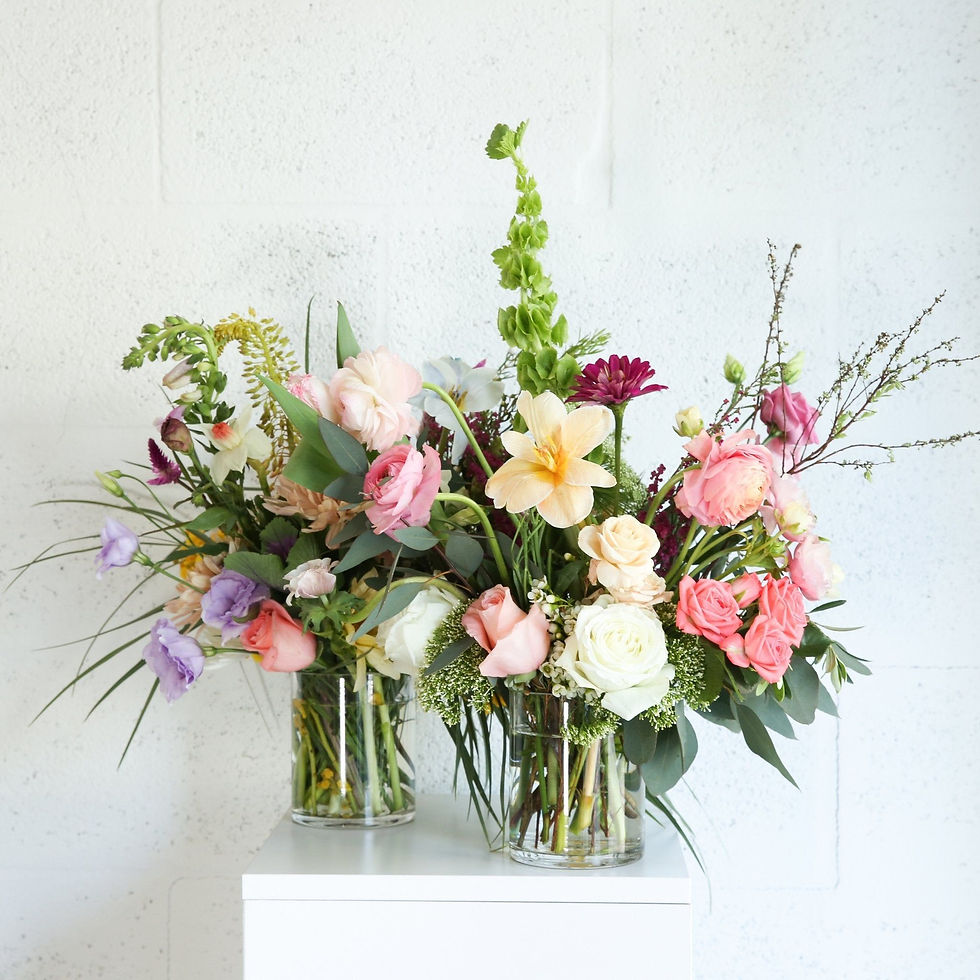 Medium seasonal fresh flower arrangement