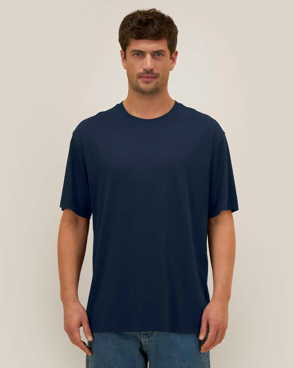 Thumbnail: T-Shirt Blaker katoen-TENCEL™ Modal - French Navy