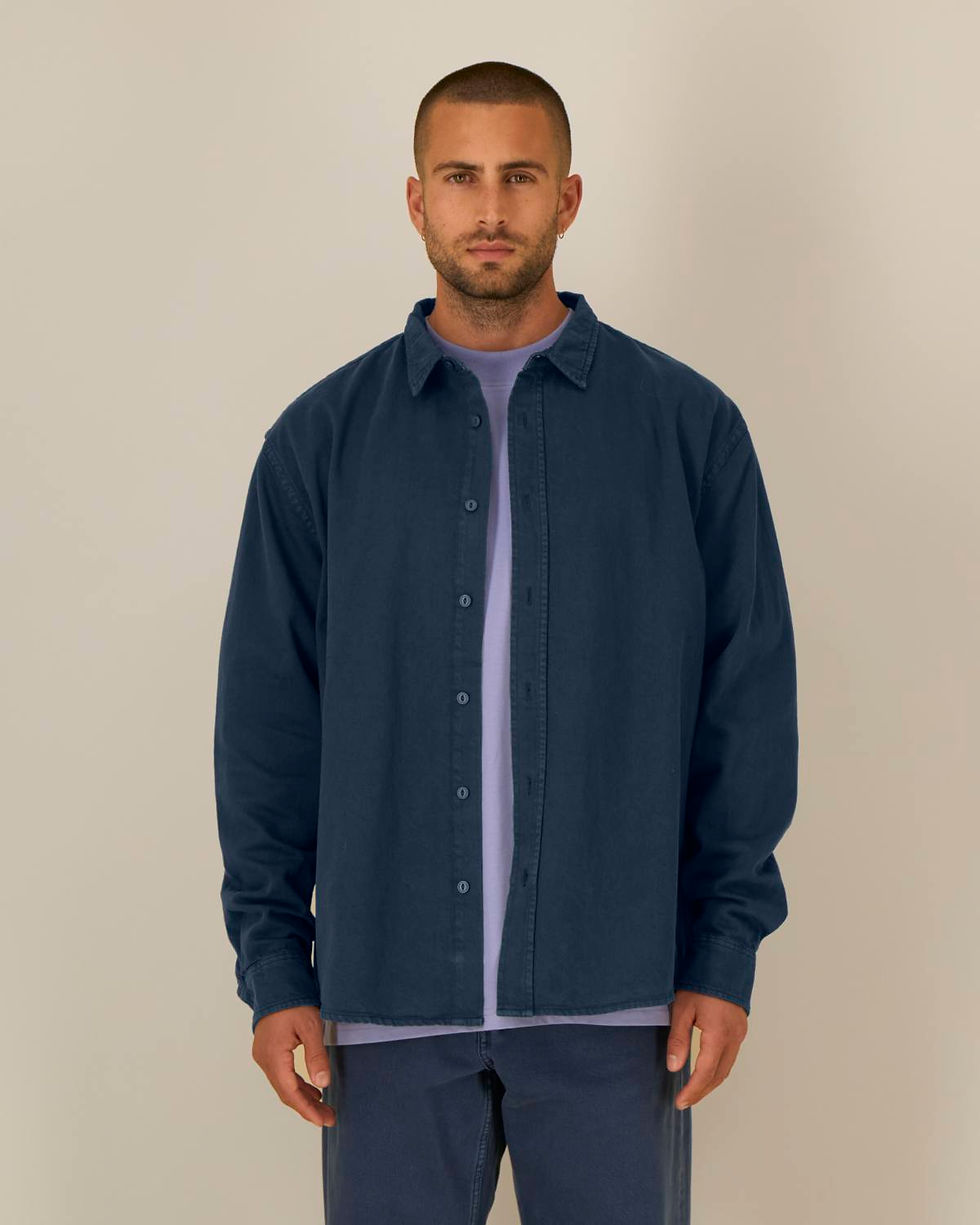 Thumbnail: Overhemd Worker - G.Dyed Navy