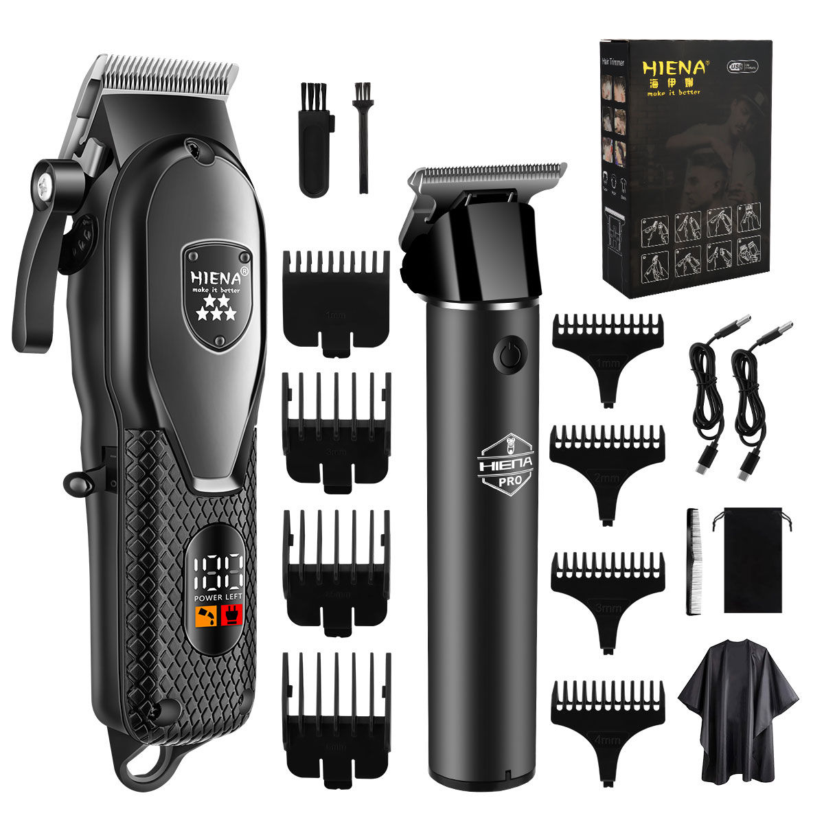 hiena Hair Clipper Kit for Men Electric Shaver Hair Trimmer Professional Cutting