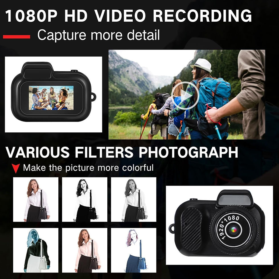 Miniatura: Mini Keychain Camera1080P 2MP Mini Body Camera, Portable Micro Video Camcorder w