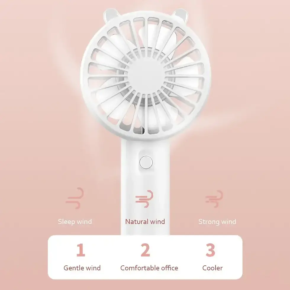 Miniatura: Portable Handheld Fan Small Cooling Fan USB Rechargeable Eyelash Eyelash Mute Co