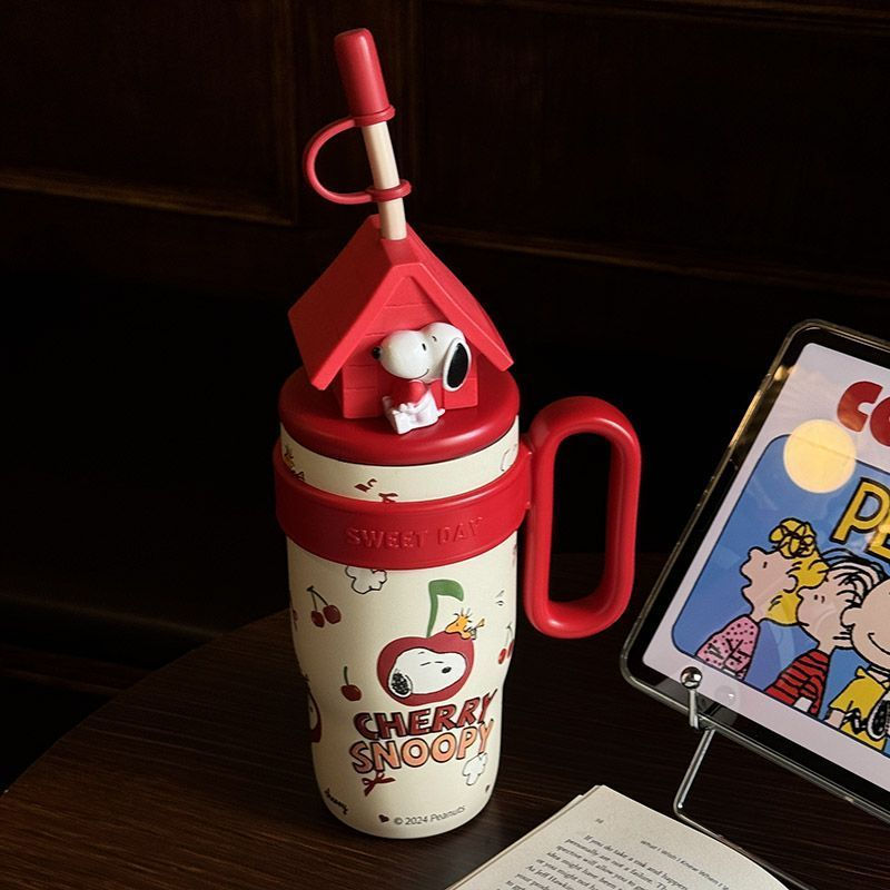 Miniatura: Cartoon Snoopy 800ml Stainless Steel Insulated Cup New Kawaii Anime Accessories 
