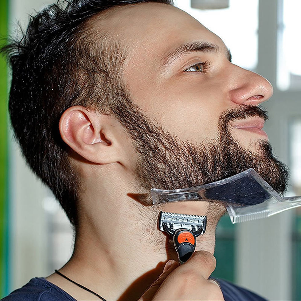 Miniatura: Beard Comb Styling Comb Styling Template Tool Men's All-In-One Tool Beard Stylin