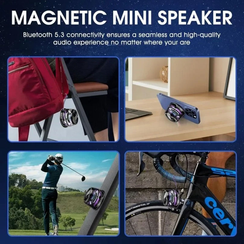 Miniatura: VIKEFON Portable Bluetooth Speaker HECATE G200 RGB Lighting Magnetic Speaker BT5