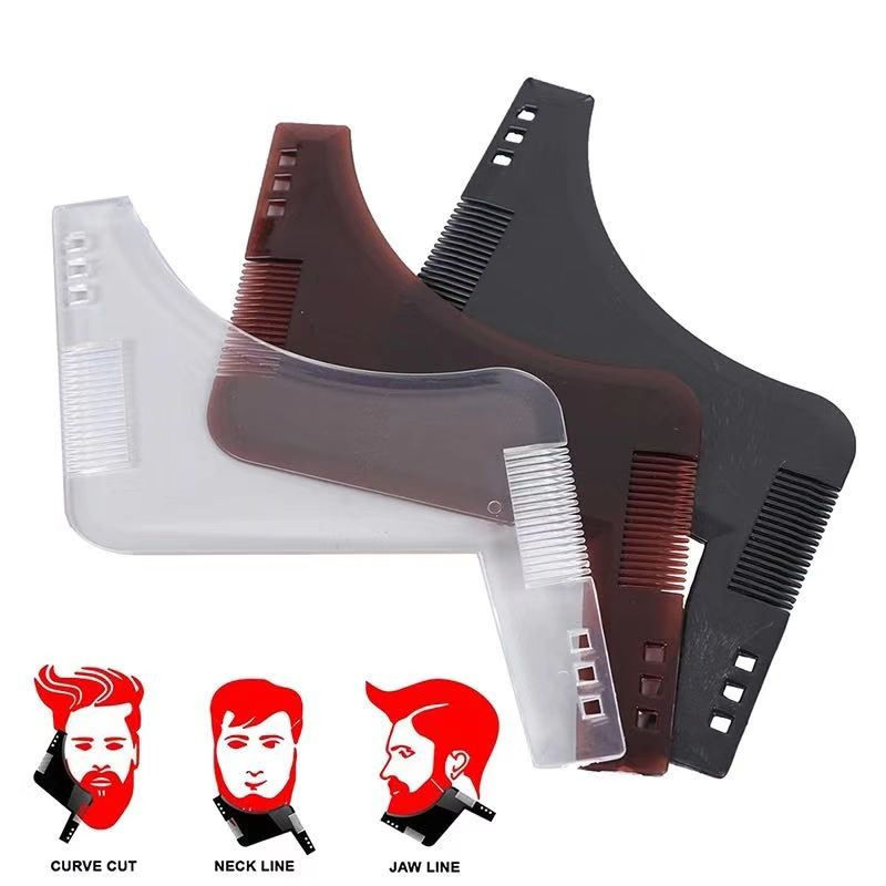 Miniatura: Beard Comb Styling Comb Styling Template Tool Men's All-In-One Tool Beard Stylin