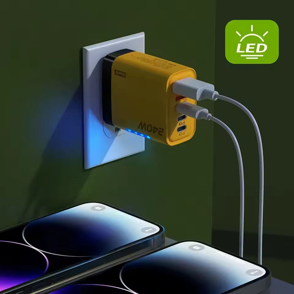 Miniatura: 240W GaN 5 in 1 Fast Charging Phone Charger USB C Charger Power Adapter Type C E