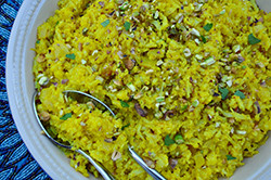 Golden Caulifower Rice, Autoimmune protocol, AIP, Vegetarian, Vegan