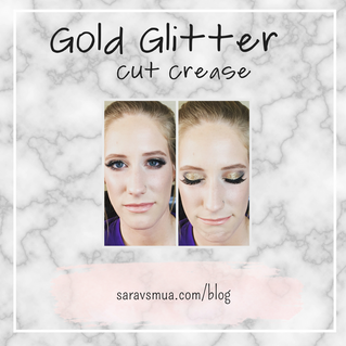 Gold Glitter Cut Crease