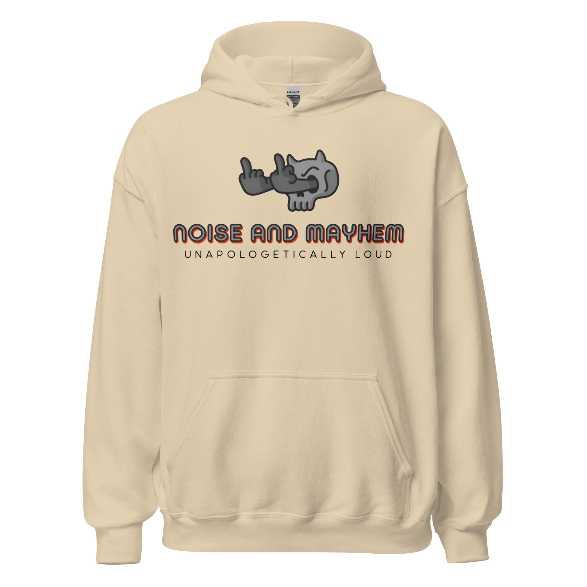 Noise and Mayhem Skull Logo Hoodie