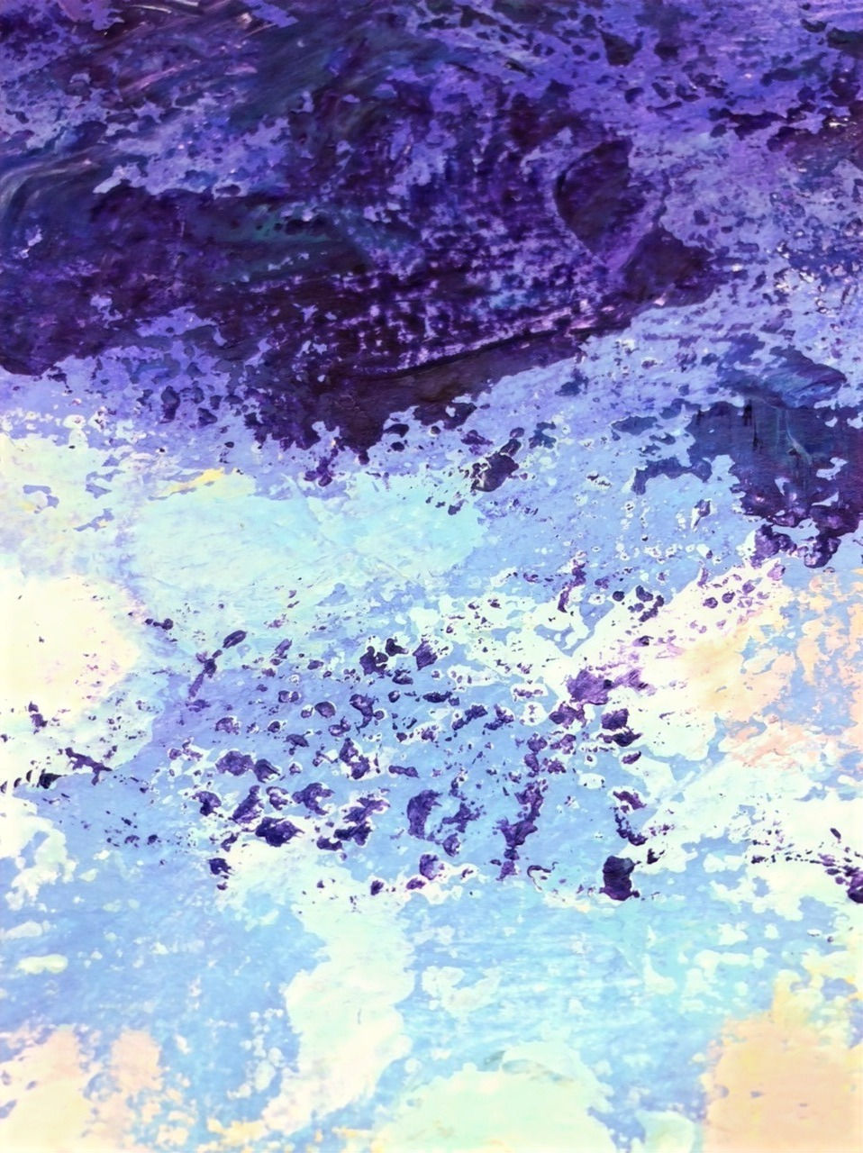 Miniature : Detail of seascape painting - Beach in Coma Ruga, Spain - ArtStudio29
