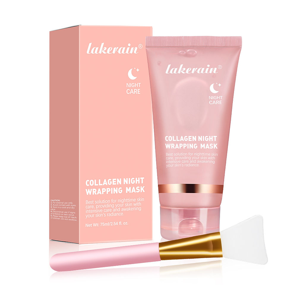 Thumbnail: Collagen Facial Mask And Brush Set Rejuvenates Moisturizes Brightens Skin For Gl
