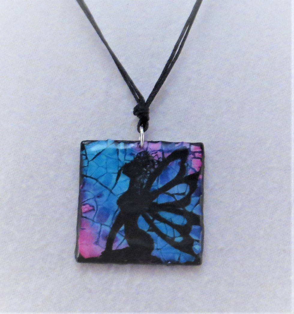 Thumbnail: Eggshell Mosaic Pendants - Flight series