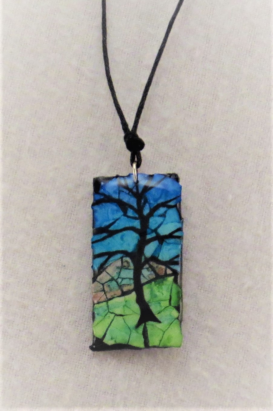 Thumbnail: Eggshell Mosaic Pendants - Tree Series