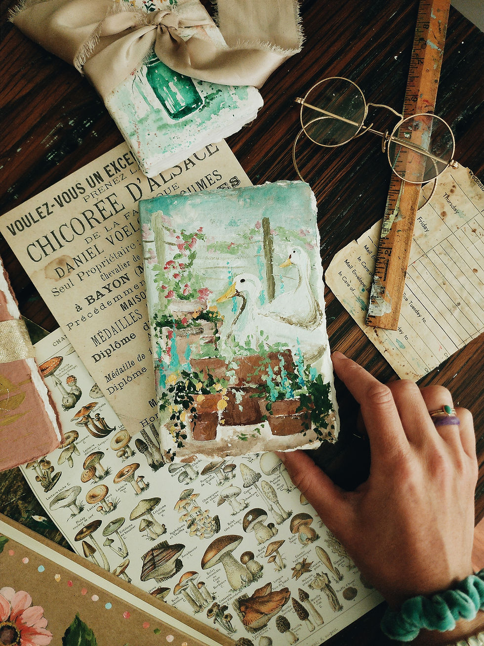 Thumbnail: Ducks & Flowers Journal / 4x6