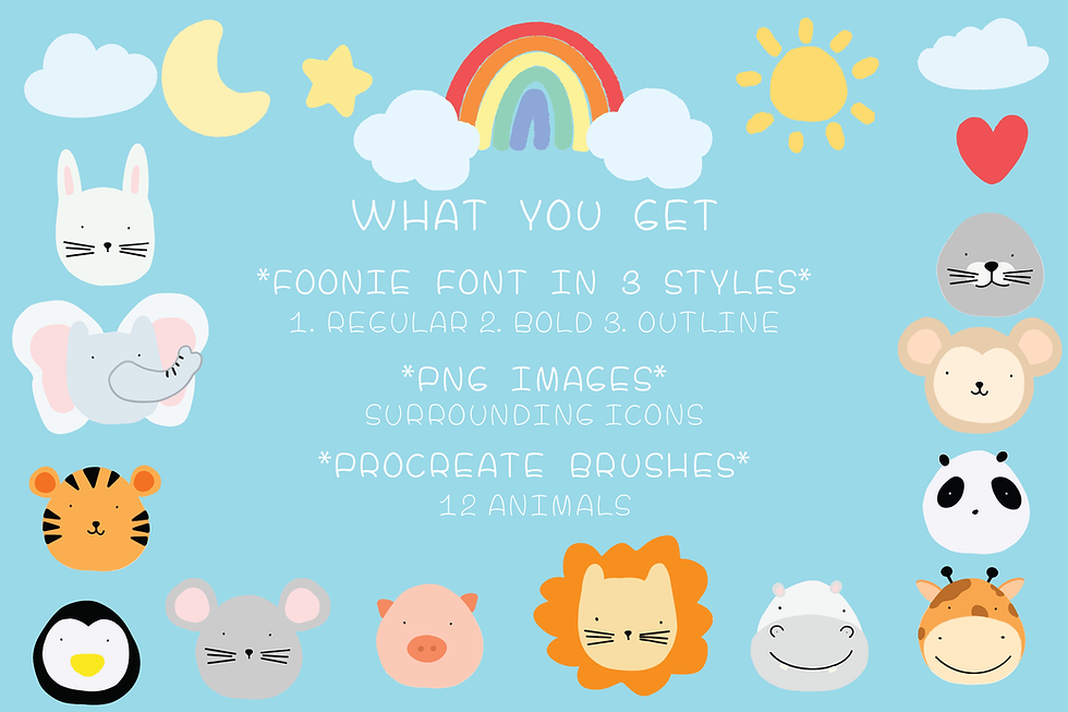 Thumbnail: FOONIE FONT (Extended License)