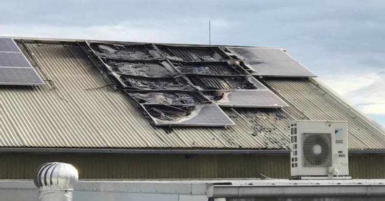 Incêndio em sistemas fotovoltaicos.