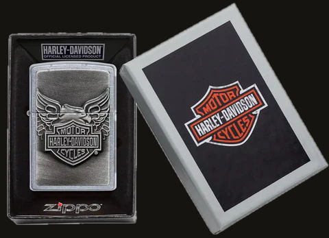 Thumbnail: Zippo Lighter - Harley Davidson BMC-INC Winkler Manitoba