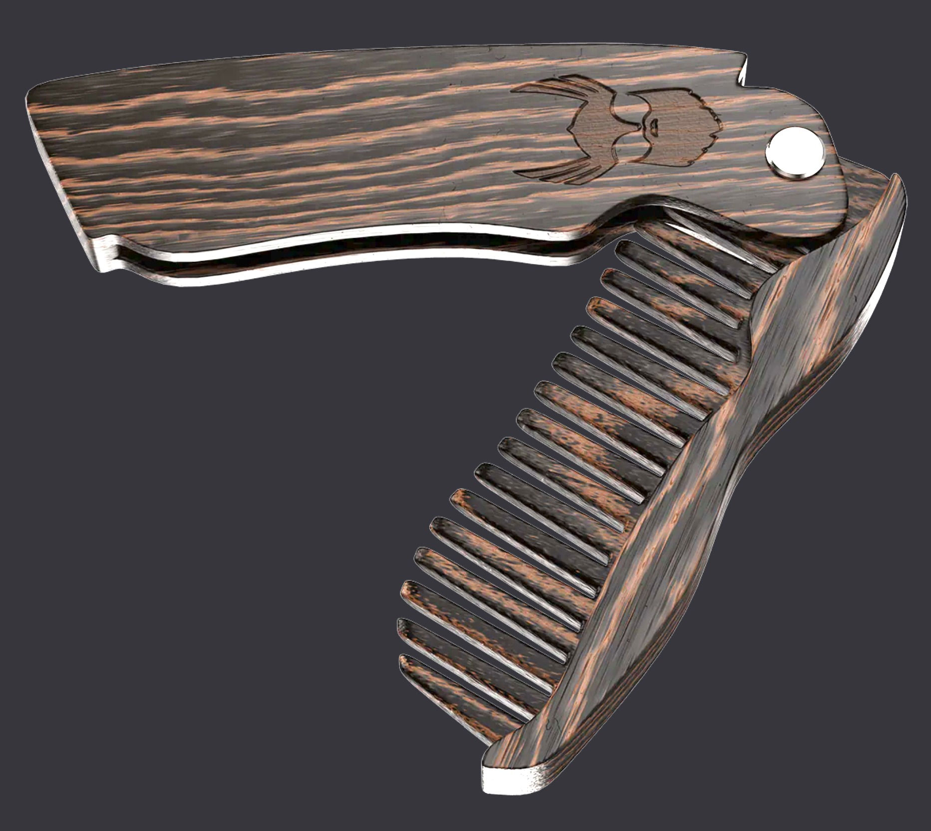 The Beard Struggle - Model Viking Comb & Holster