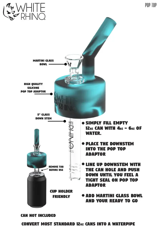 Thumbnail: White Rhino - Pop Top Water Pipe Adapter