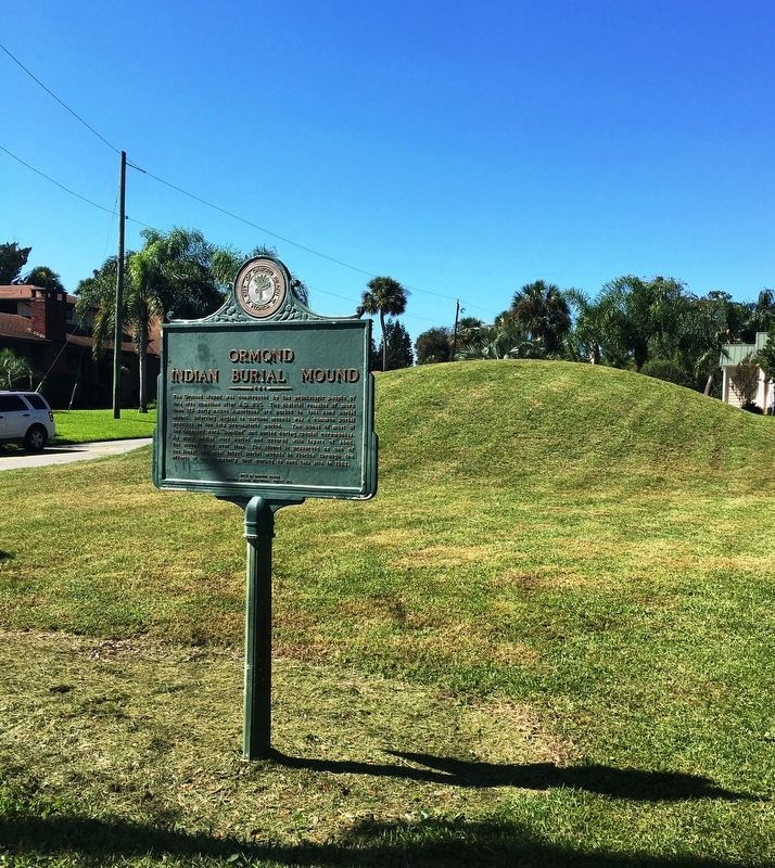Ormond Indian Burial Mound Marker
