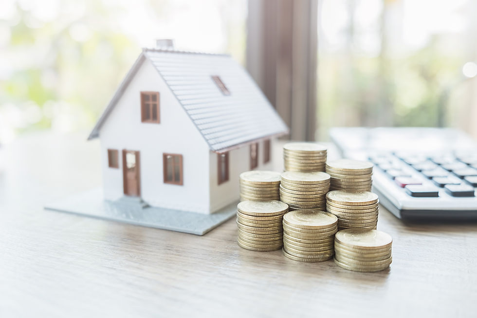 house with money to depict savings for a home