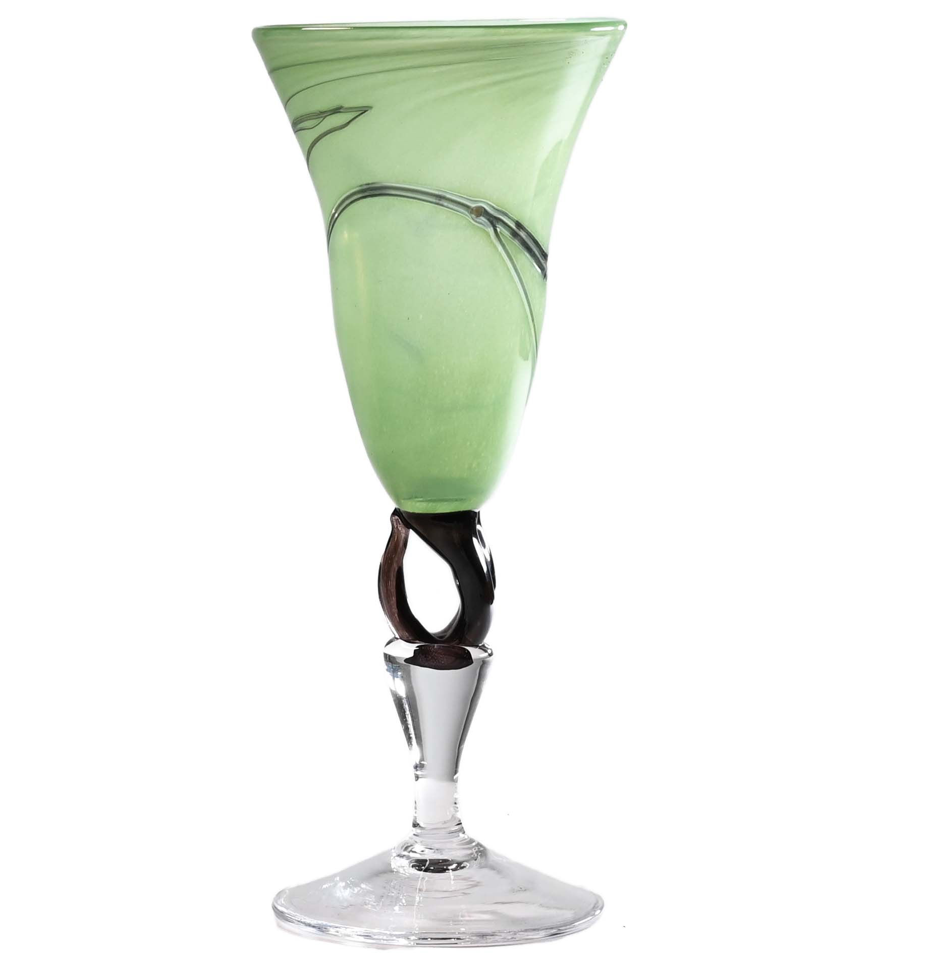 Opalnilgrønn krøllevinglass