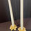 Thumbnail: 2 Off White Metal Rose Candle Holders
