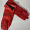 Thumbnail: Vintage Red Leather Gloves with black accent