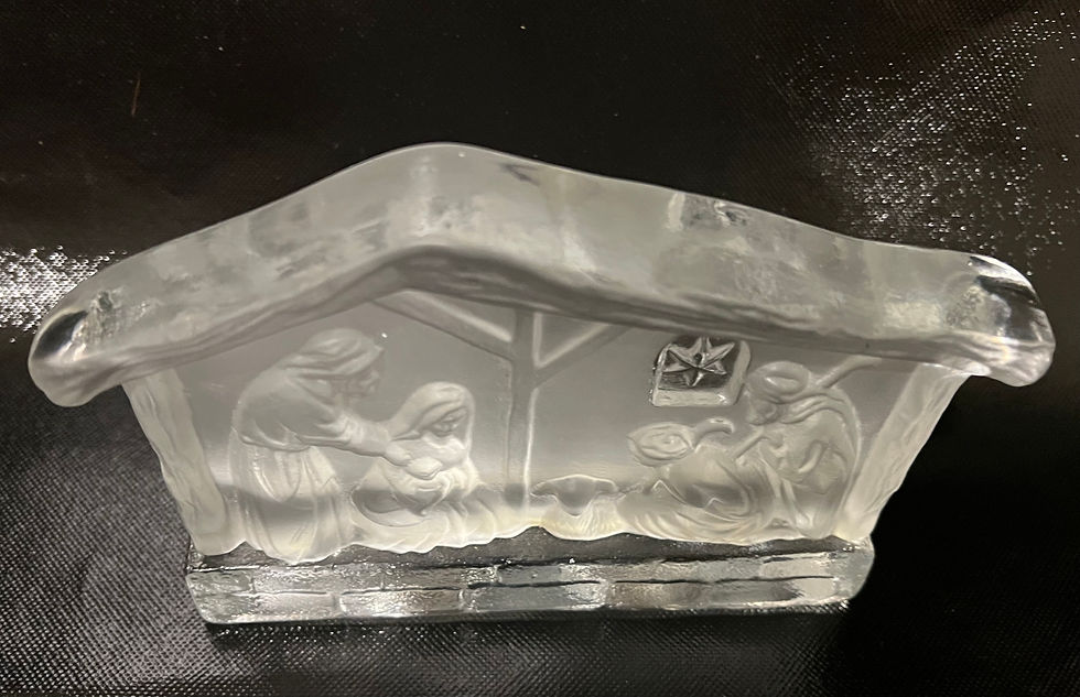 Thumbnail: Nybro Glass Nativity Scene